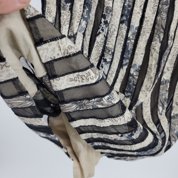 Adolfo Dominguez Womens Floral Print and Sheer pattern Cocktail Dress Size 6 - Picture 9 of 10